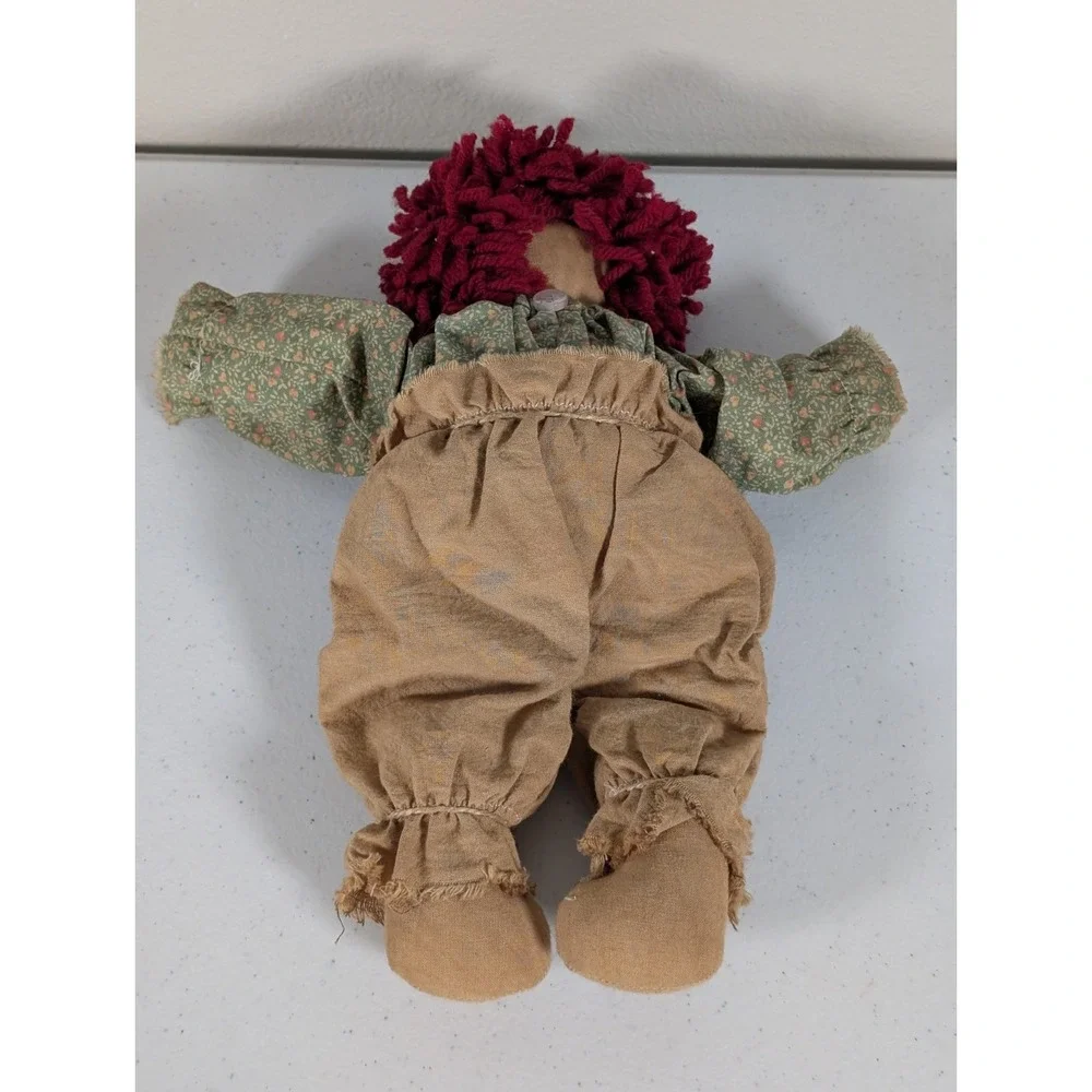 Primitive Raggedy Ann Rag Doll Ornament Lot Handmade Country Farmhouse Decor